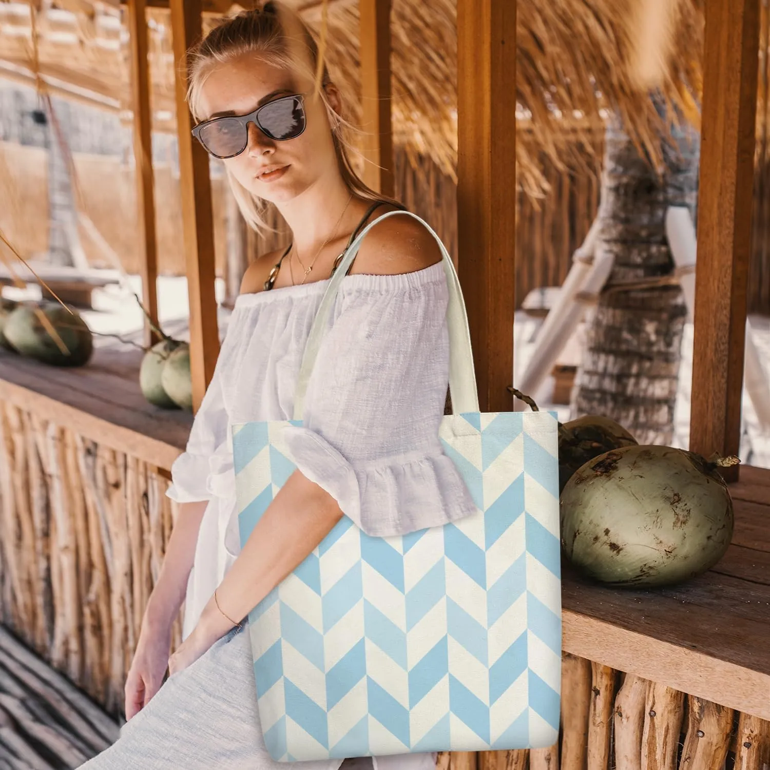 Canvas Tote Bag For Women, Aesthetic Shopping Bag Foldable Bag Reusable Tote Bag, Gifts for Friends
