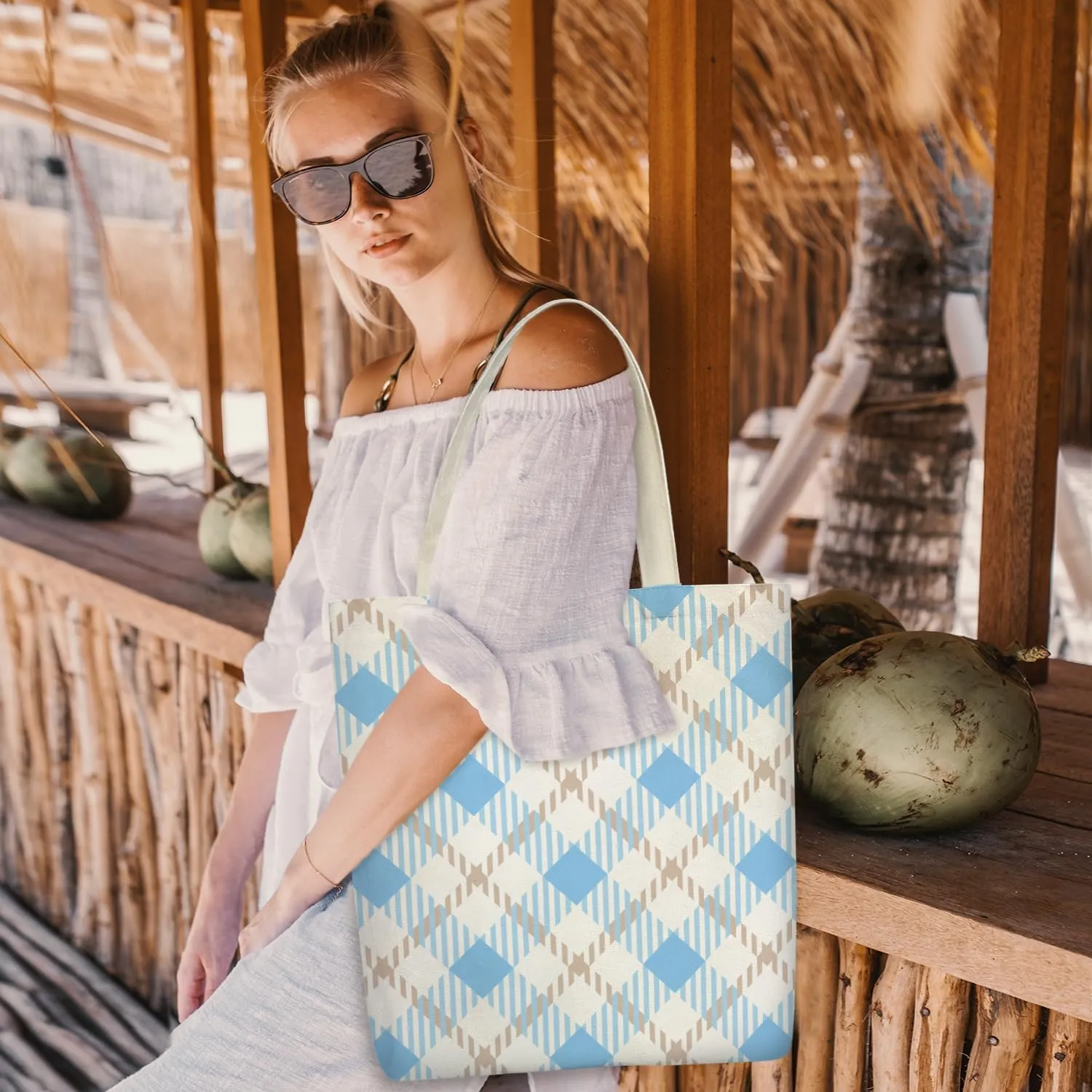 Canvas Tote Bag For Women, Aesthetic Shopping Bag Foldable Bag Reusable Tote Bag, Gifts for Friends