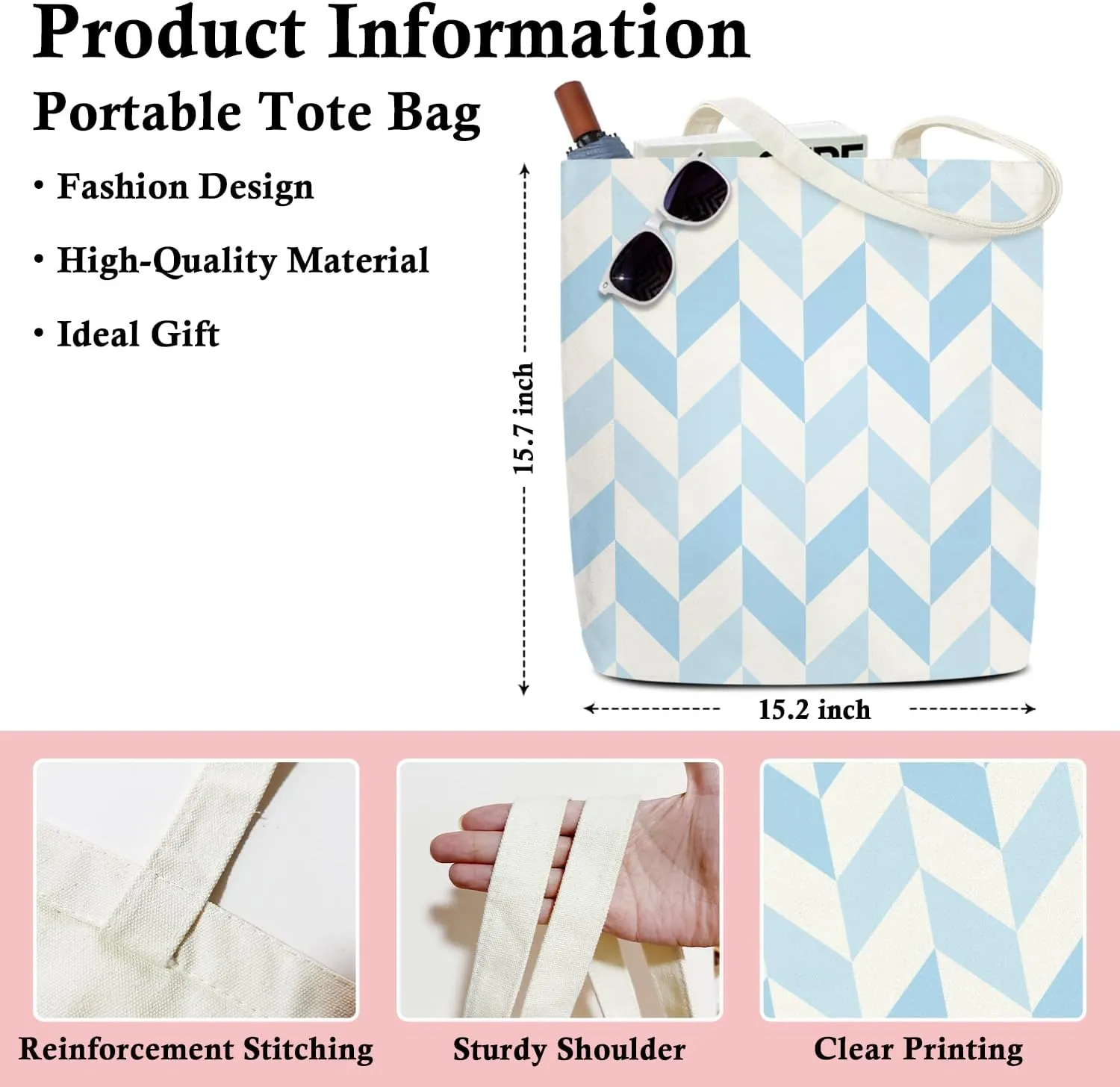 Canvas Tote Bag For Women, Aesthetic Shopping Bag Foldable Bag Reusable Tote Bag, Gifts for Friends