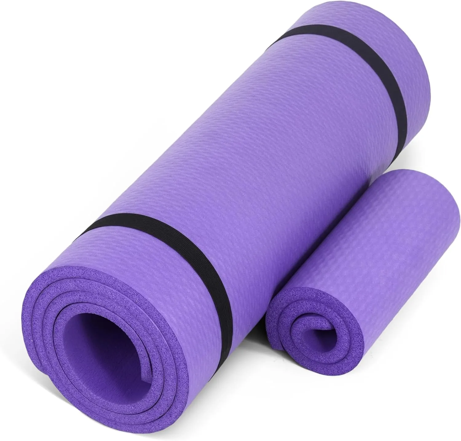 CAP Barbell 1/2-Inch High Density Exercise Yoga Mat with Strap | Multiple Options