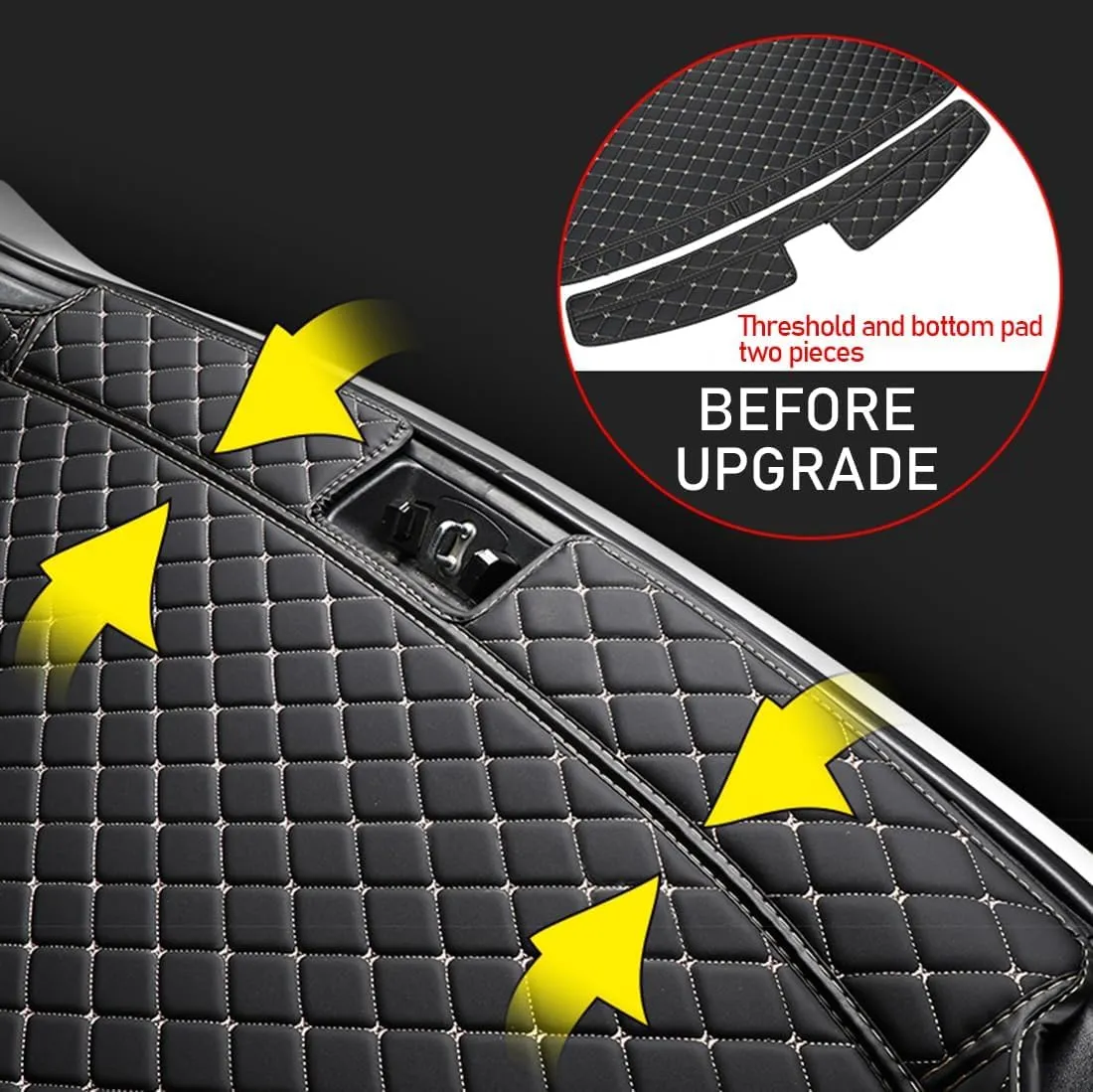 Car Trunk Mat for Mazda CX-70 PHEV 2025, Anti-Scratch Tail Trunk Cargo Storage Liner Boot Luggage Pad Styling Accessories,C