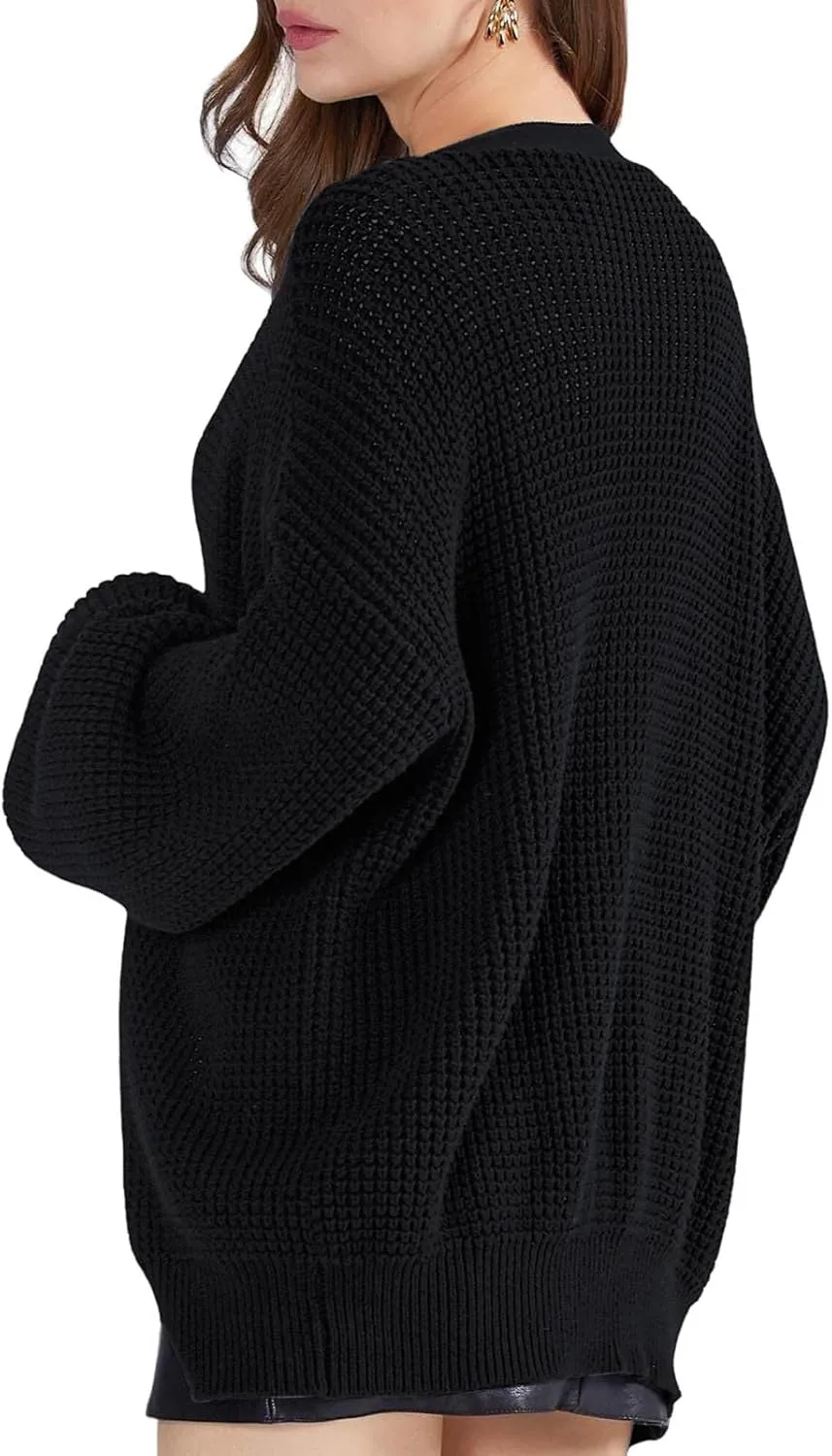 Cardigans for Women Loose Coat Button Down Long Sleeve Oversized Knit Cardigans Casual Soft Drape Fall Cardigan