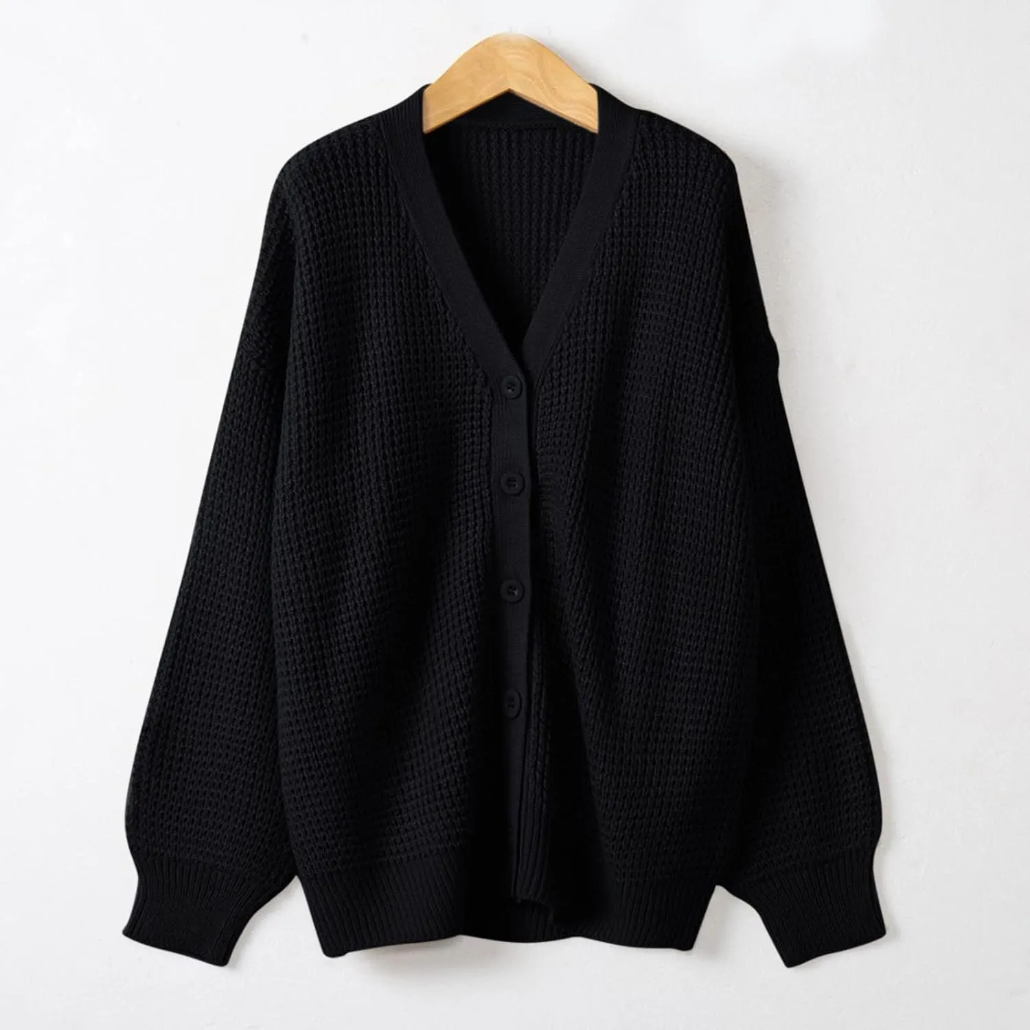 Cardigans for Women Loose Coat Button Down Long Sleeve Oversized Knit Cardigans Casual Soft Drape Fall Cardigan
