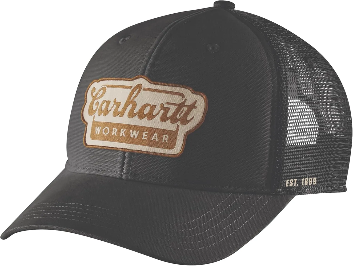 Carhartt Men's Rugged Flex Twill Mesh-Back Script Patch Cap