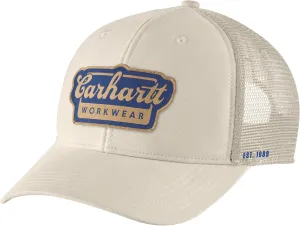 Carhartt Men's Rugged Flex Twill Mesh-Back Script Patch Cap