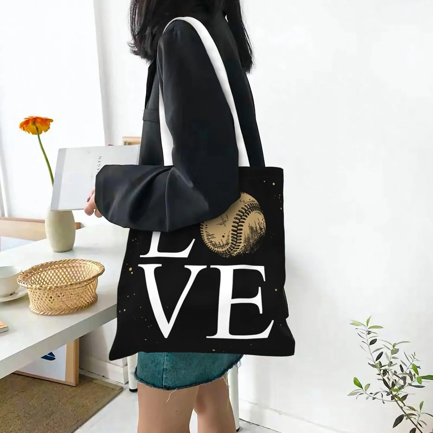 Cartoon Tractors Truck Pattern Tote Bag Reusable Shoulder Tote Bag For Women Lady Vacation, Shopping, Work