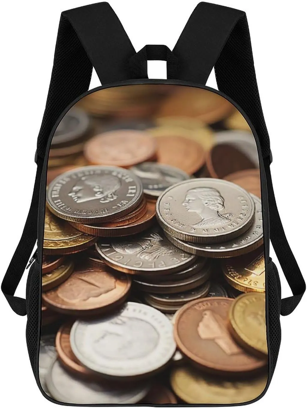 Casual Backpack for Men Women Waterproof Lightweight Daypack Travel Laptop Bag Currency Coin