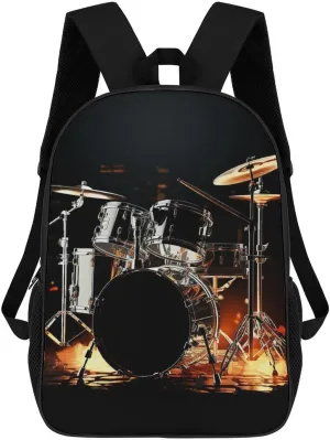 Casual Backpack for Men Women Waterproof Lightweight Daypack Travel Laptop Bag Drummer
