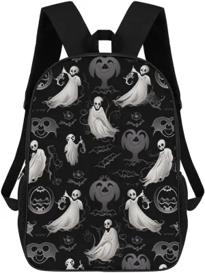 Casual Backpack for Men Women Waterproof Lightweight Daypack Travel Laptop Bag Halloween Goth