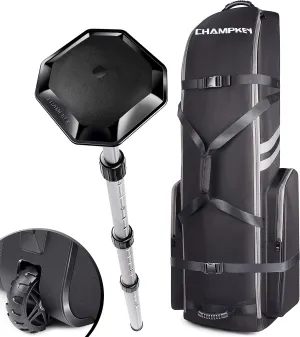 CHAMPKEY Premium Soft-Padded Golf Travel Bag with Anti-Impact Support System - 1200D Oxford Fabric Golf Travel Cover