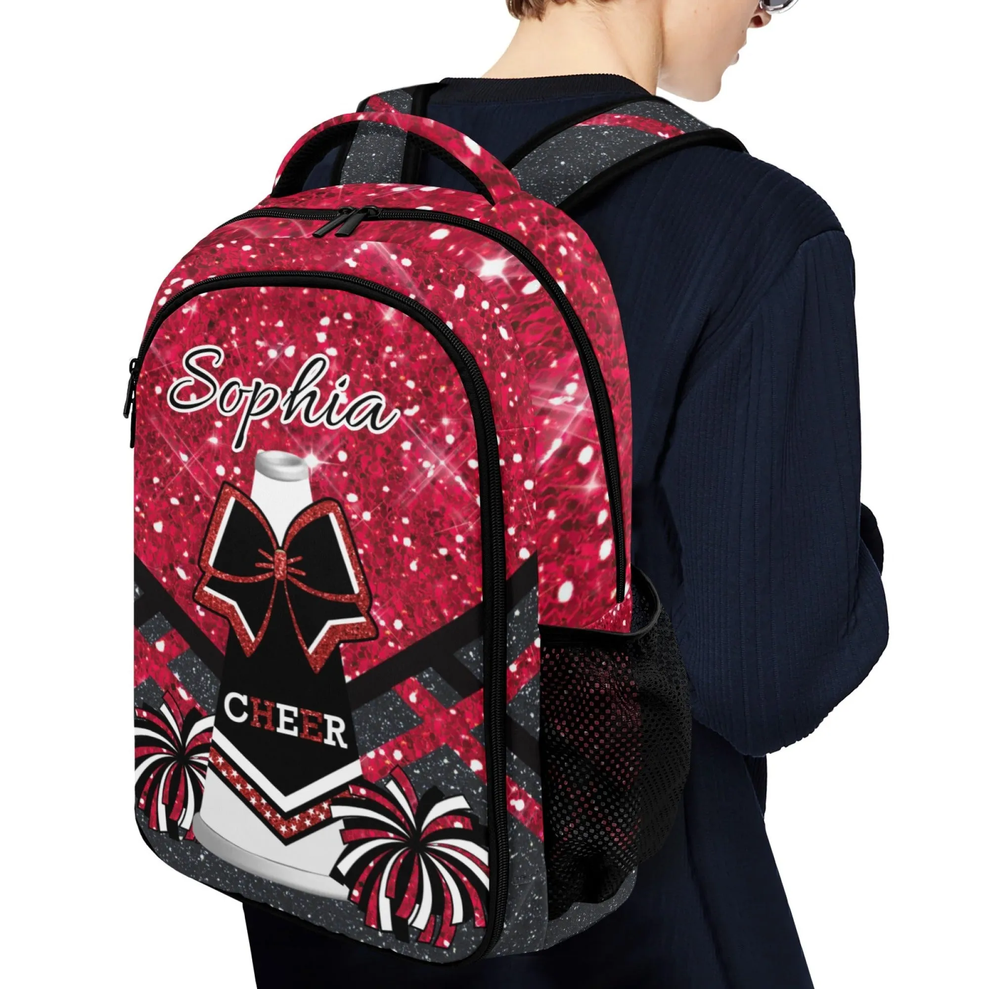 Cheer Cheerleader Backpack Cheerleading Bags Custom Name for Cheer Team Coaches Gift