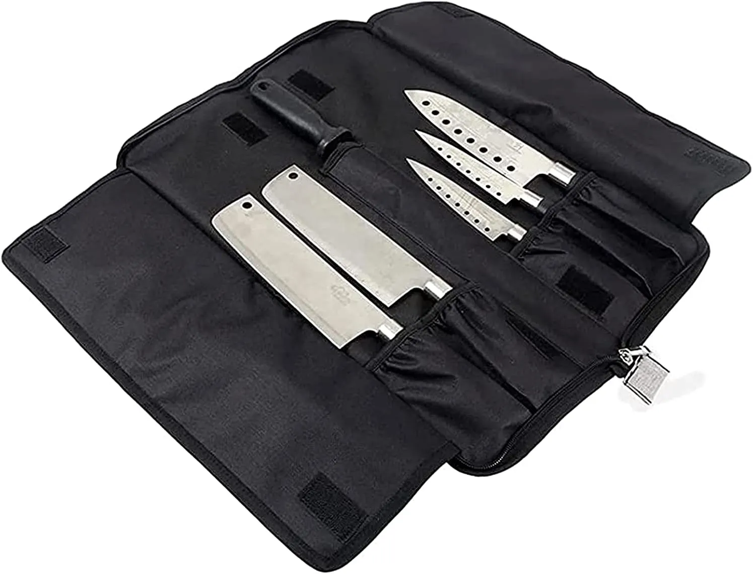 Chef’s Knife Roll Bag, Heavy Duty Oxford Chef Knife Bag, Portable 13 Slots Chef Knife Case, Multi-function Cutlery Knives Pouch Holder Knife Wrap Wallet Tool Roll