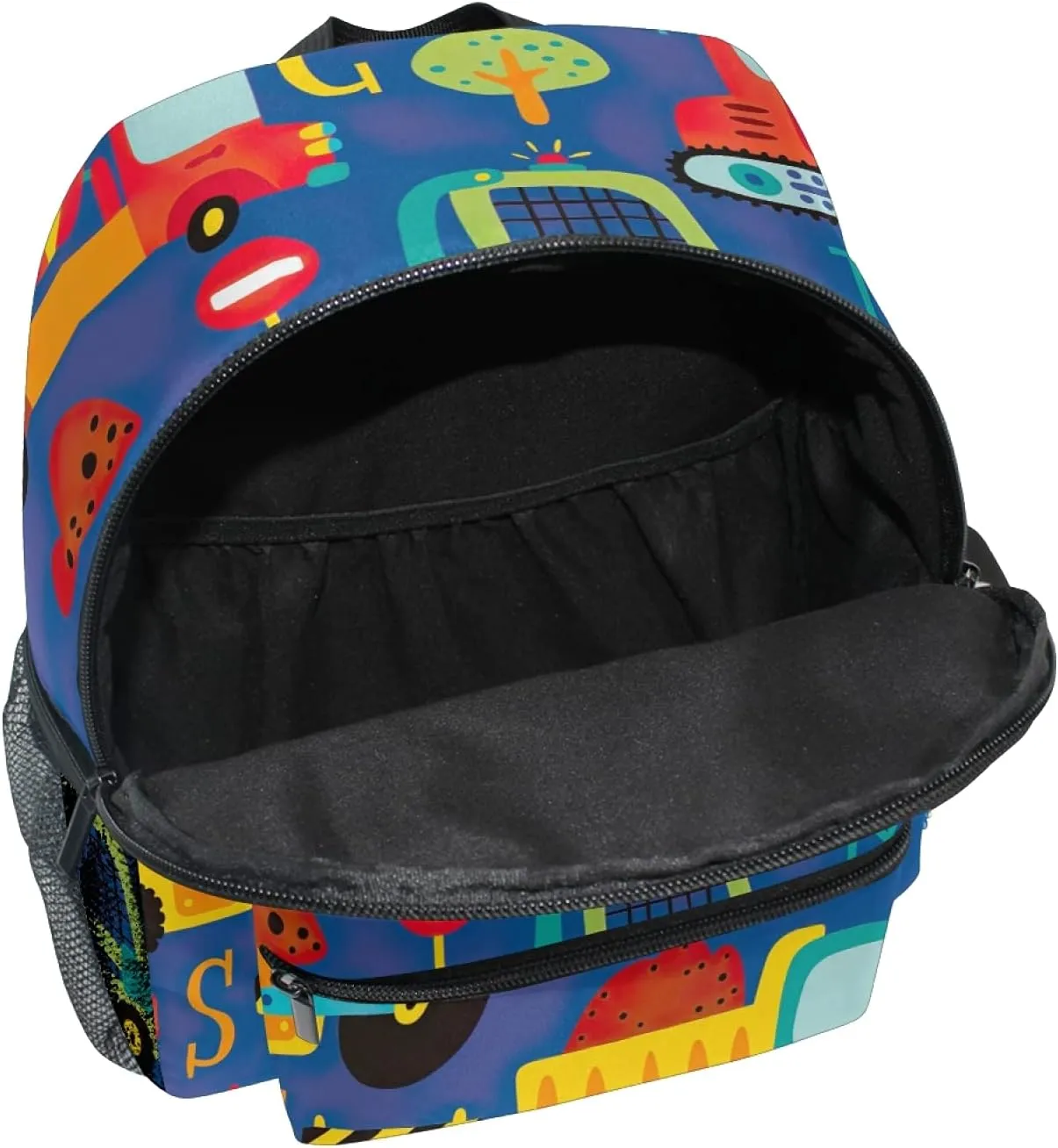 CHIFIGNO Customized Backpack with Name Transport Cartoon Pattern Kids Preschool Backpacks for Boys Travel Bag Schoolbag Bookbag for Children