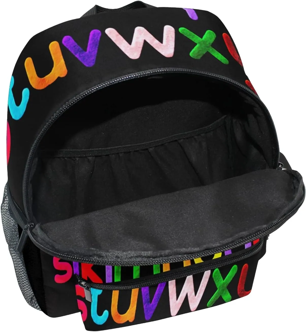 CHIFIGNO Personalized Customized Colorful Alphabet Kids Preschool Backpacks for Girls Boys Travel Bag Schoolbag Bookbag for Children