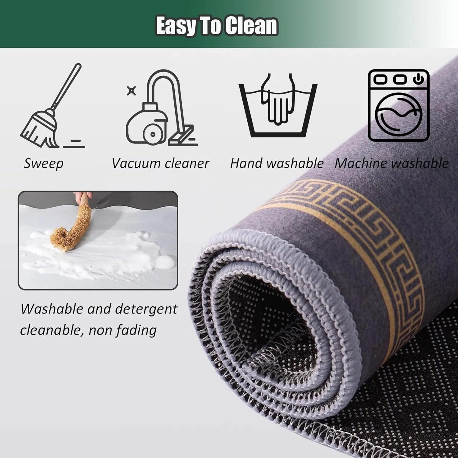 Chinese Square Mahjong Mat, Anti Slip Noise Reduction Table Cover with Carrying Bag, Thick Tablecloth for Family Party Poker Card Board Tile Games(Beige 1,60 cm/23.62 in)