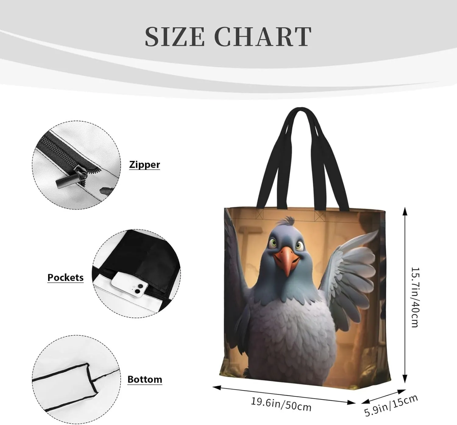 Christmas Snowman 4 Print Tote Bag Casual Shoulder Bag Handbag Reusable Shopping Travel Bag Gifts For Women