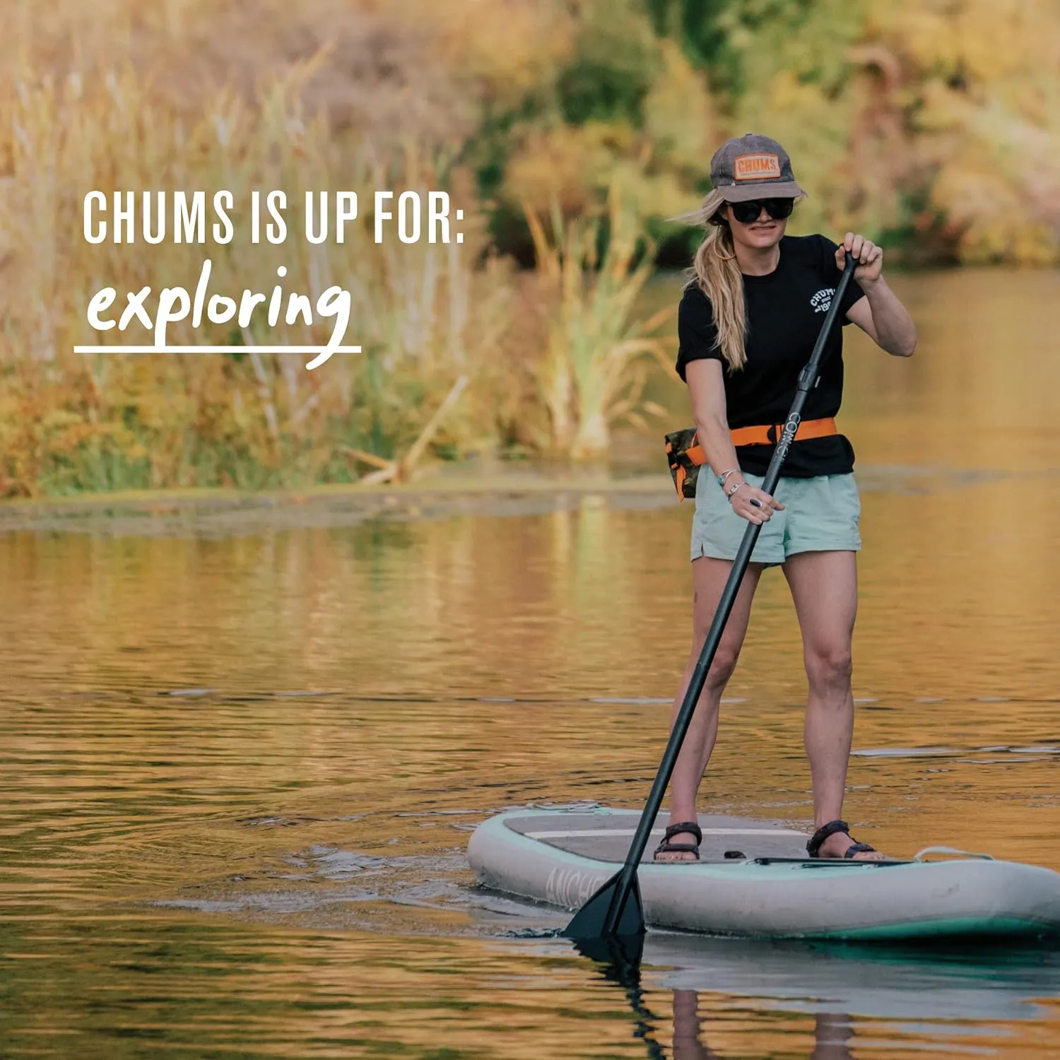 Chums Storm Downstream 4L LTD Hip Pack – Adjustable Fanny Pack For Men and Women (Fish Camo Green)