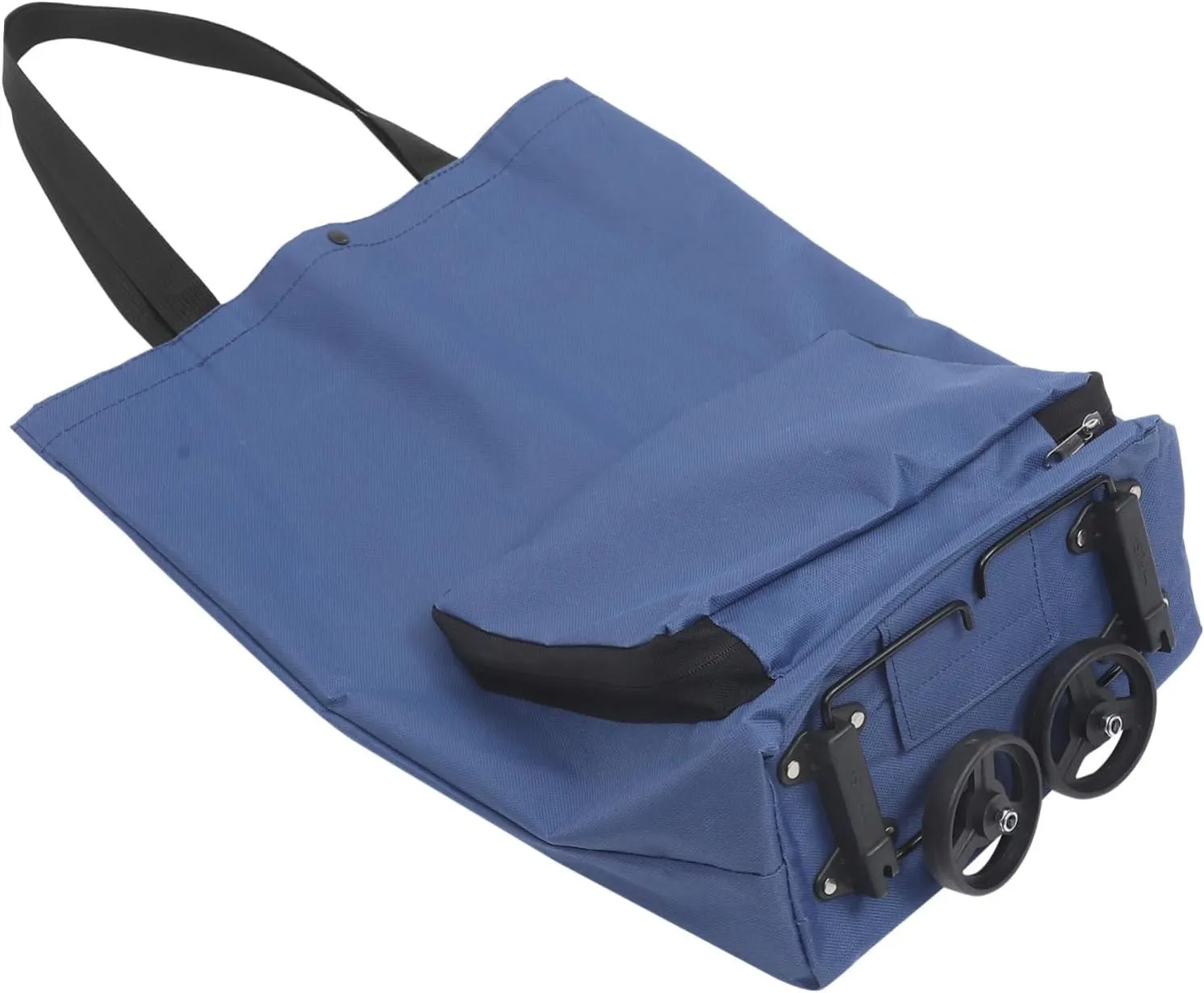 Ciieeo Foldable Shopping Bag Trolley Large Capacity Grocery Pouch Shopping Cart Reversible Wheels