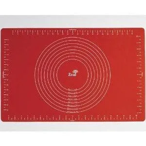 CKS Red Silicone Baking Mat with Measurements