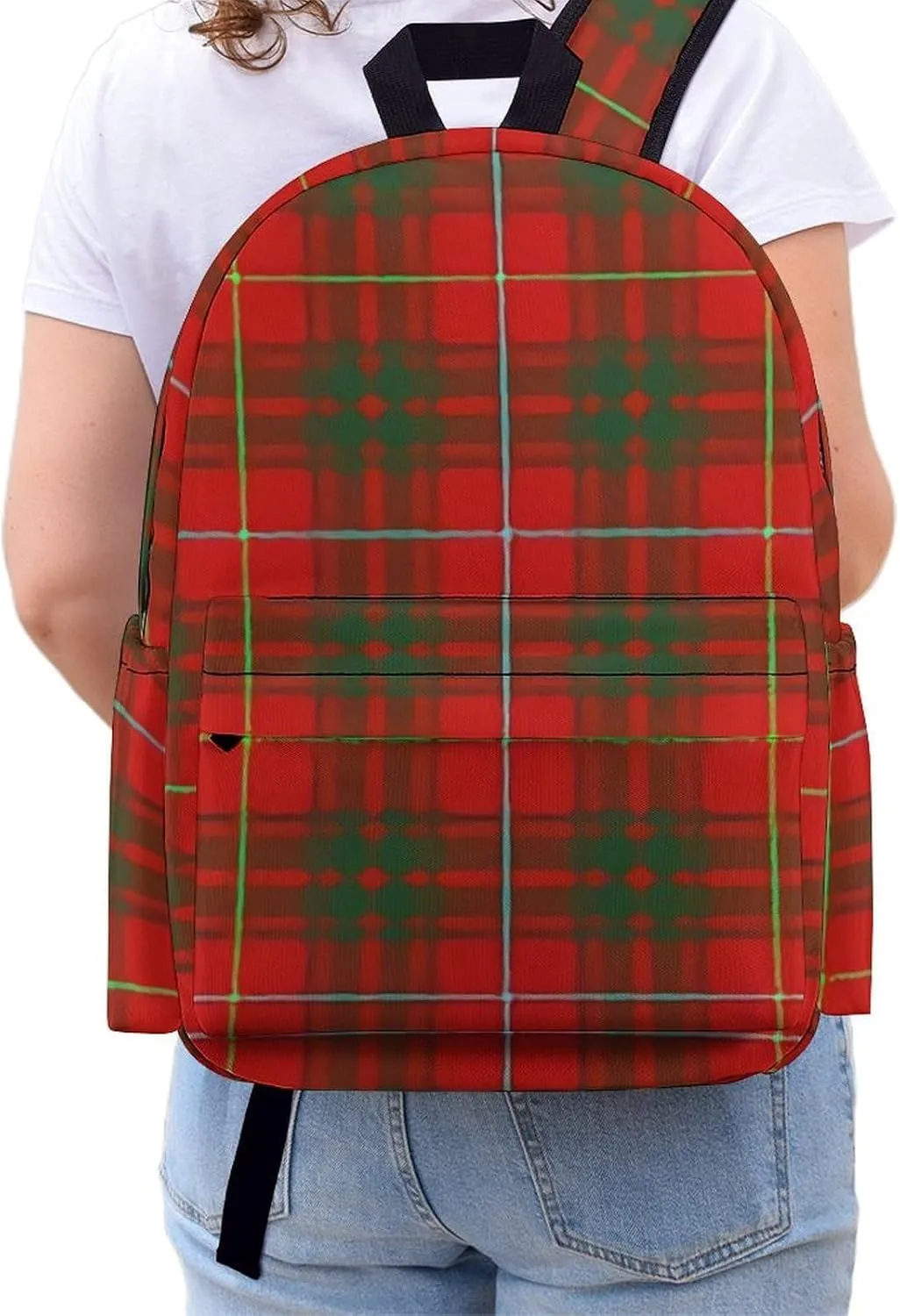 Clan Bruce Tartan Plaid Casual Lightweight Large Capacity Travel Backpack Unisex