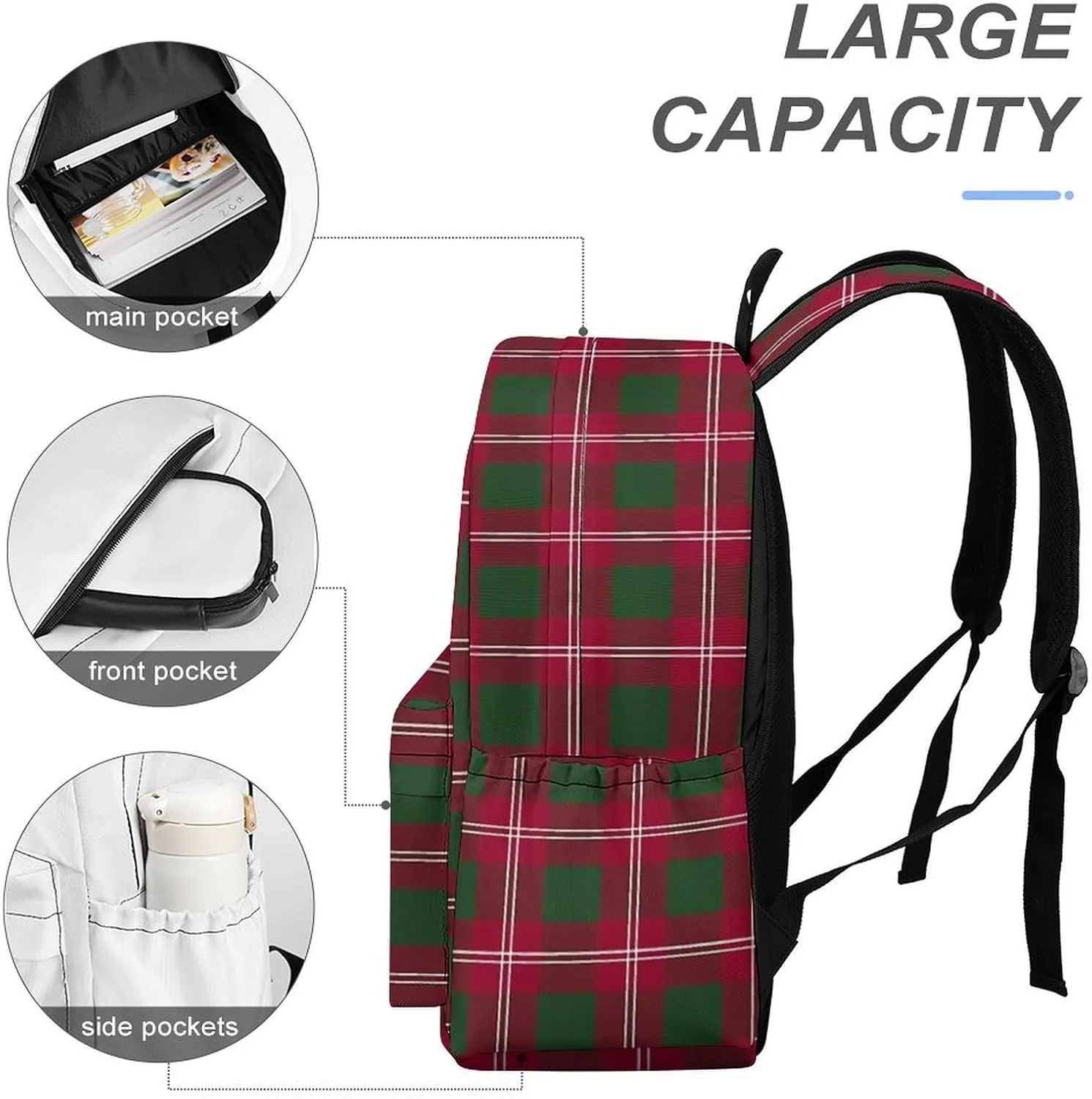 Clan Crawford Tartan Casual Lightweight Large Capacity Travel Backpack Unisex