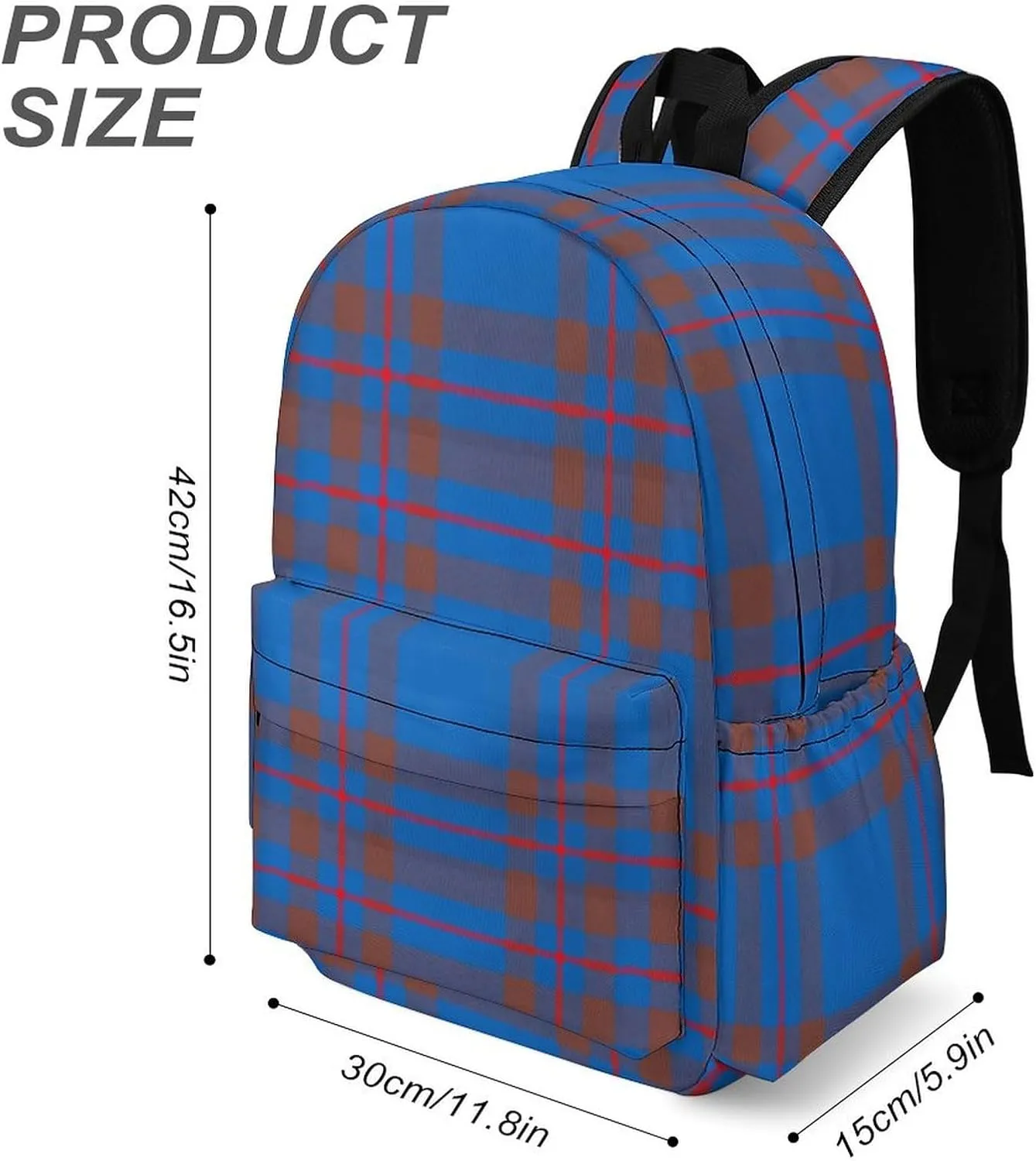 Clan Elliot Tartan Chiffon Casual Lightweight Large Capacity Travel Backpack Unisex