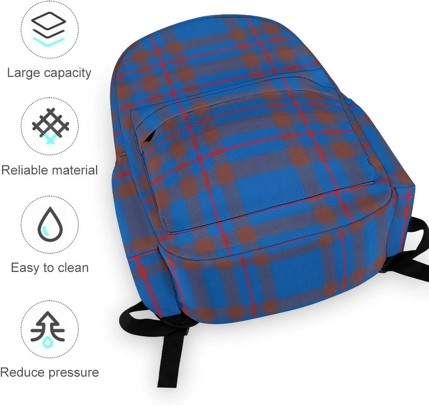 Clan Elliot Tartan Chiffon Casual Lightweight Large Capacity Travel Backpack Unisex