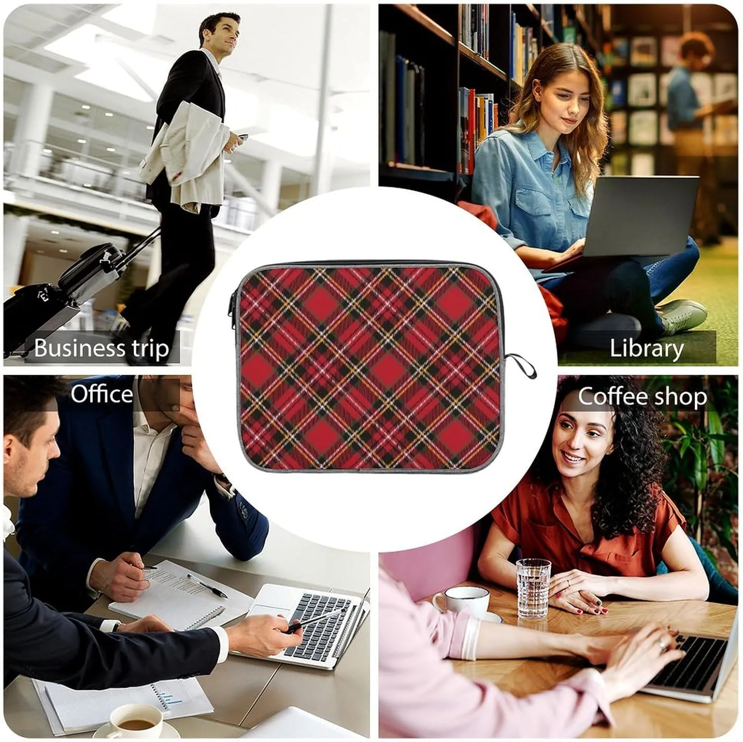 Clan MacArthur Arthur Large Capacity Portable Laptop Case Unisex