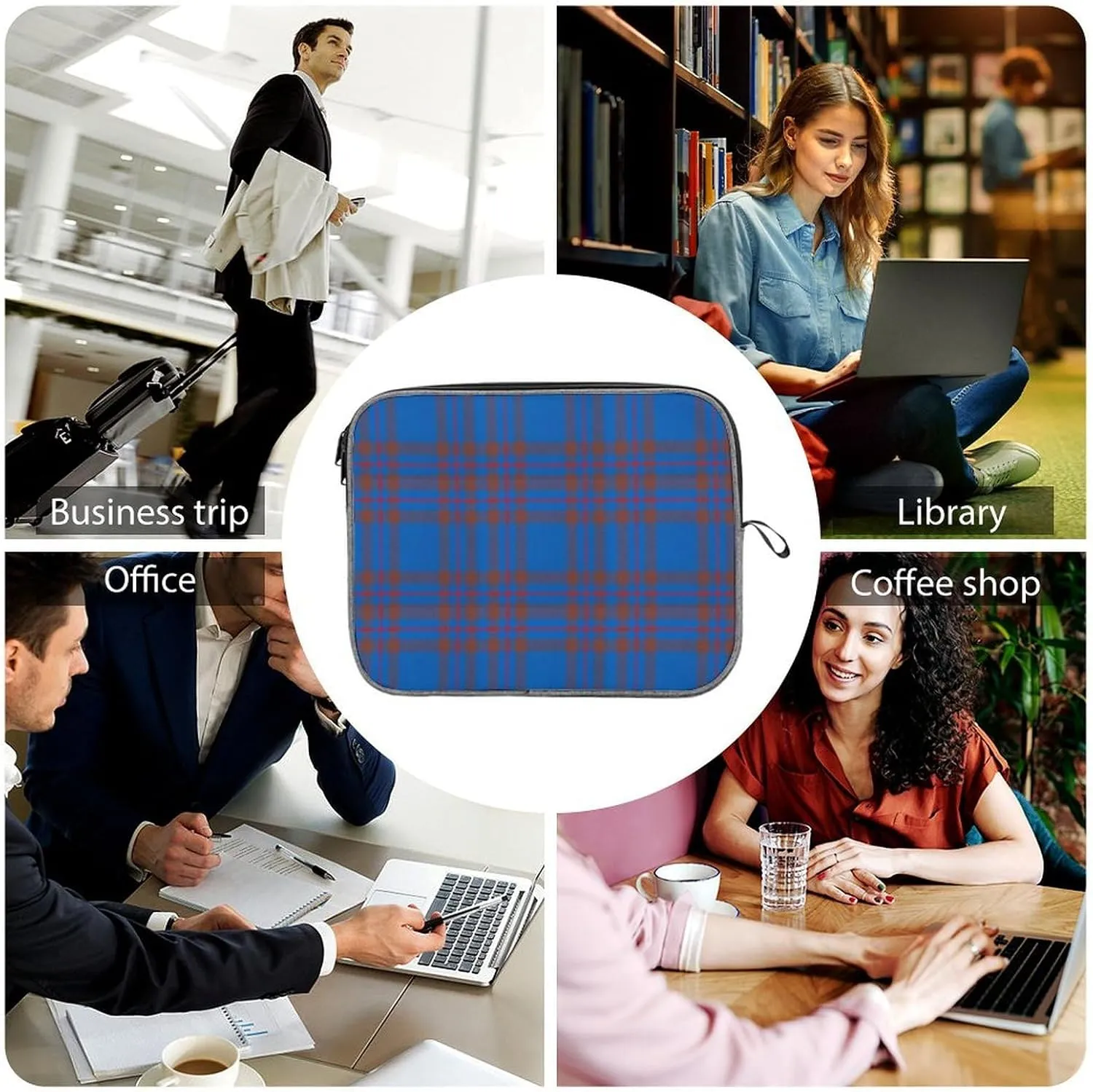 Clan MacArthur Arthur Large Capacity Portable Laptop Case Unisex