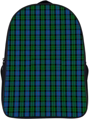 Clan Morrison Tartan Double Compartment Large Capacity Backpack Unisex