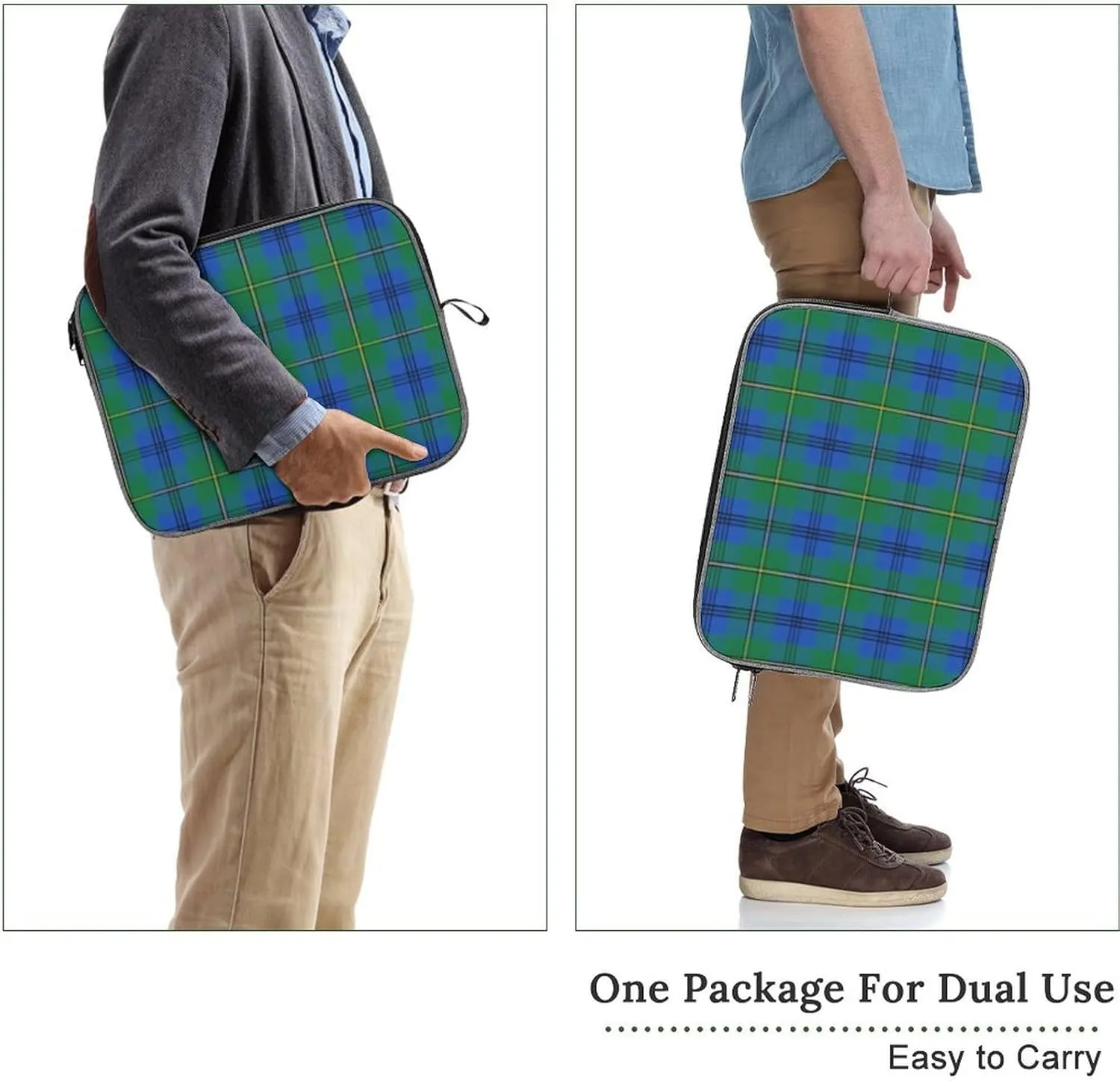 Clan Rutherford Tartan Large Capacity Portable Laptop Case Unisex