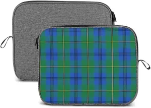 Clan Rutherford Tartan Large Capacity Portable Laptop Case Unisex