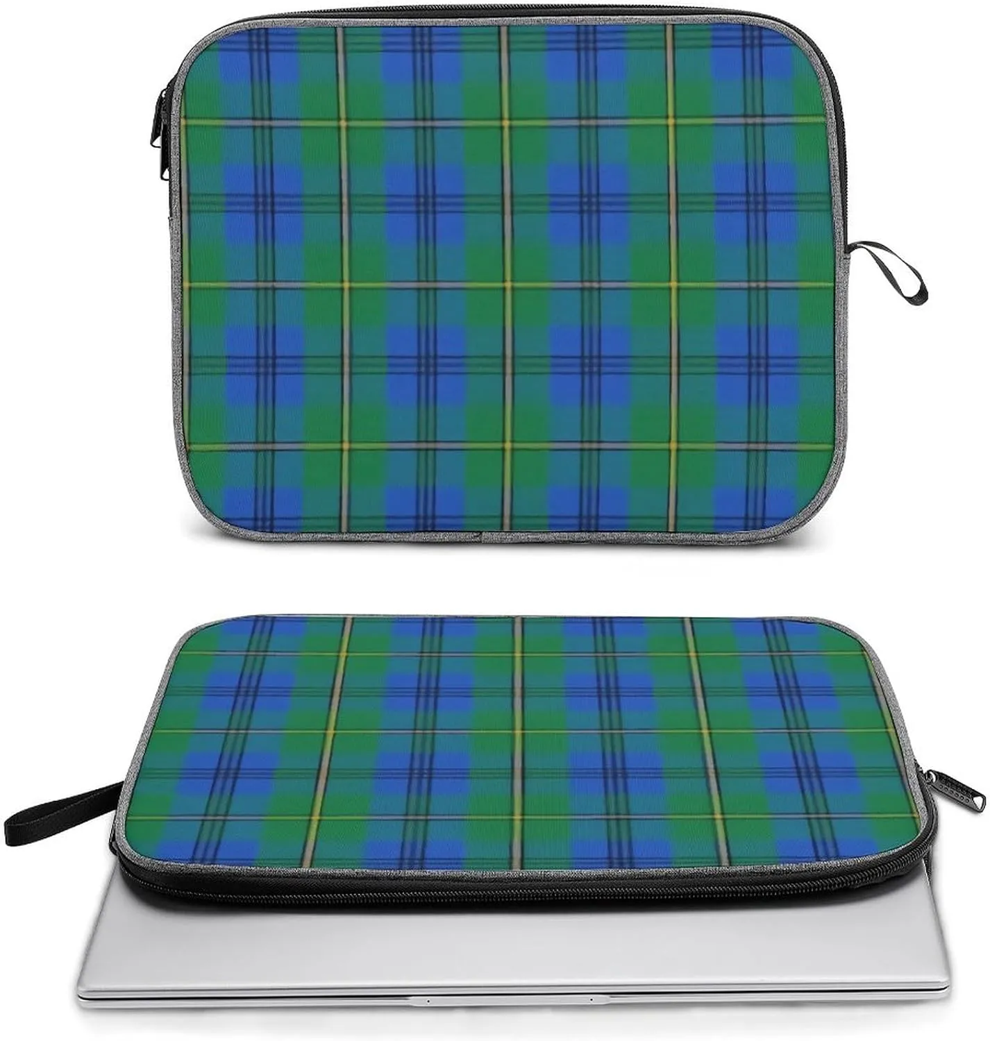 Clan Rutherford Tartan Large Capacity Portable Laptop Case Unisex