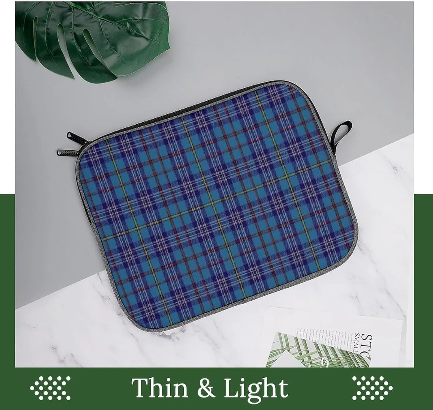 Clan Rutherford Tartan Large Capacity Portable Laptop Case Unisex