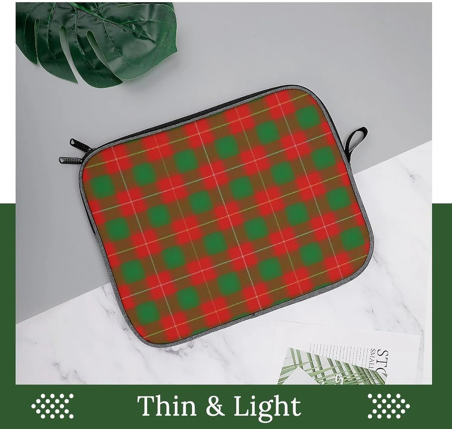 Clan Rutherford Tartan Large Capacity Portable Laptop Case Unisex