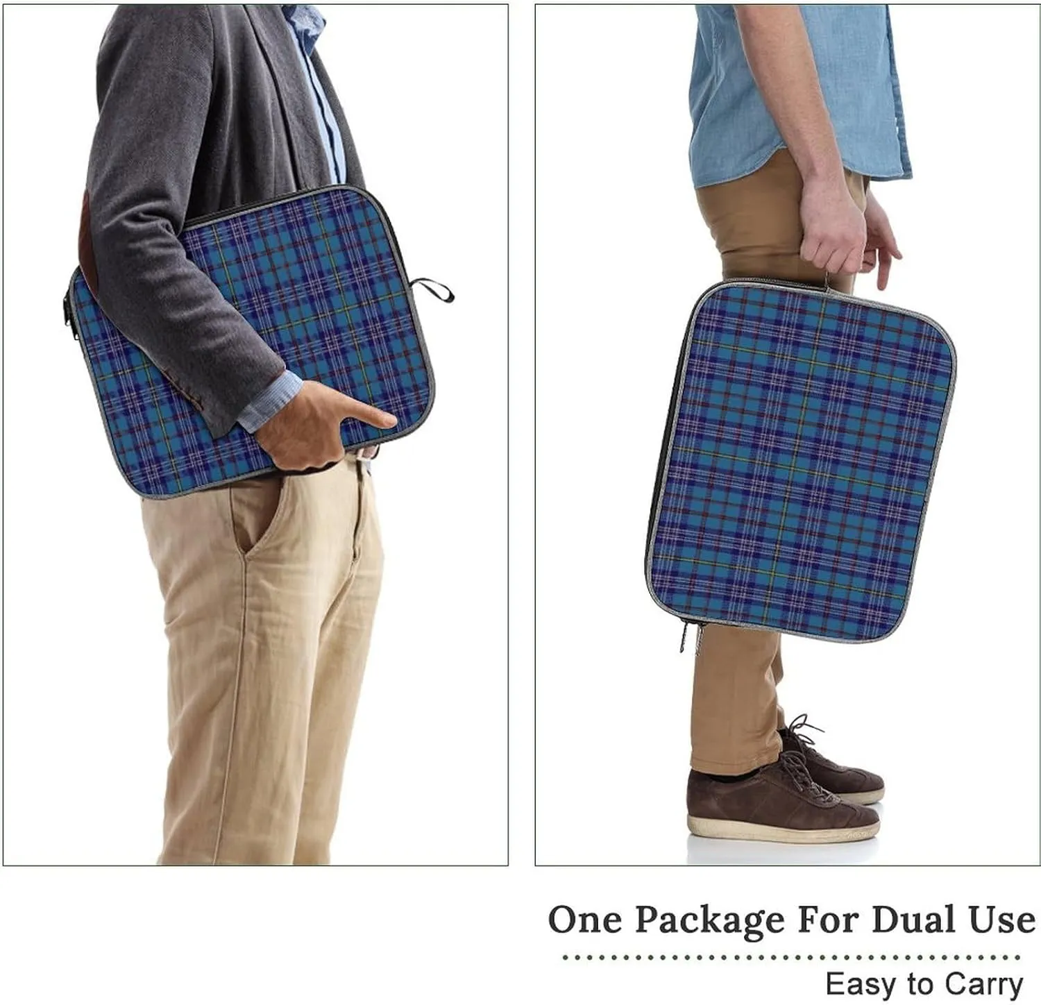 Clan Rutherford Tartan Large Capacity Portable Laptop Case Unisex