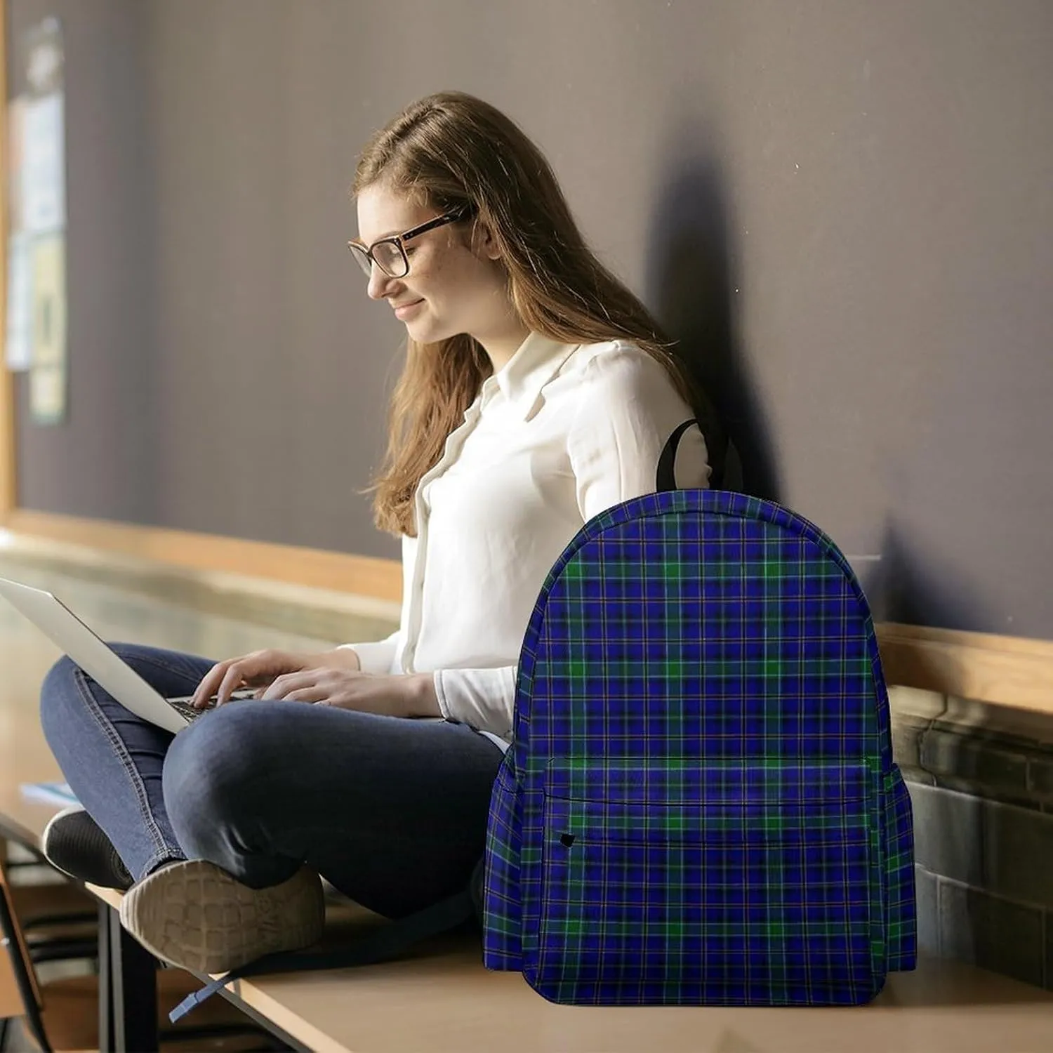 Clan Weir Tartan Casual Lightweight Large Capacity Travel Backpack Unisex