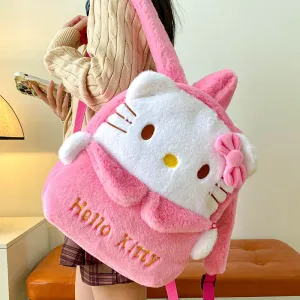 Clow Cute Hello Kitty Large Capacity Soft Backpacks