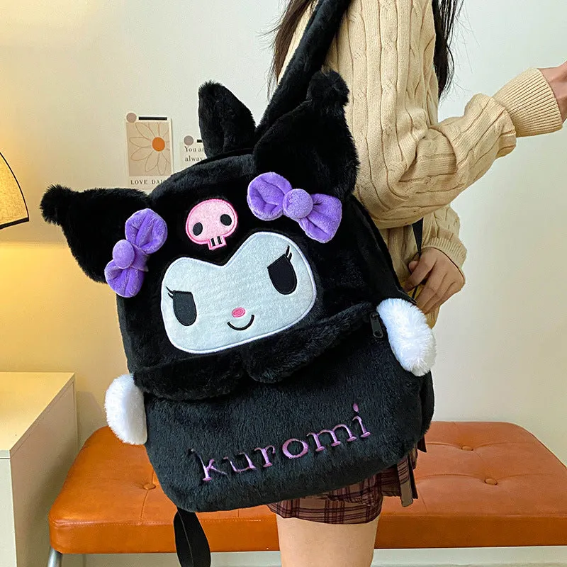 Clow Cute Hello Kitty Large Capacity Soft Backpacks