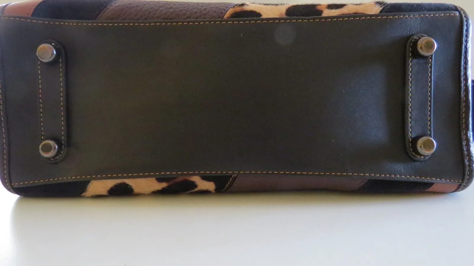 Coach Rogue Bag With Leopard Patchwork B1880 32879🩶🏙️