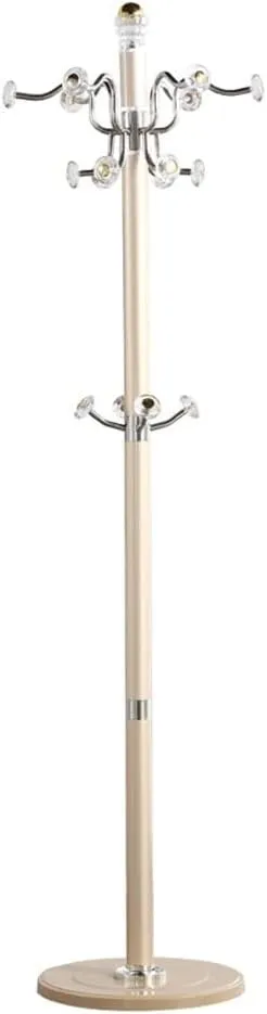 Coat Rack Stand Floor Metal Coat Rack Bedroom Rotatable Coat Rack Living Room Corridor Single Pole Heavy Duty Coat Rack for Handbag Coat Floor Standing Coat Rack