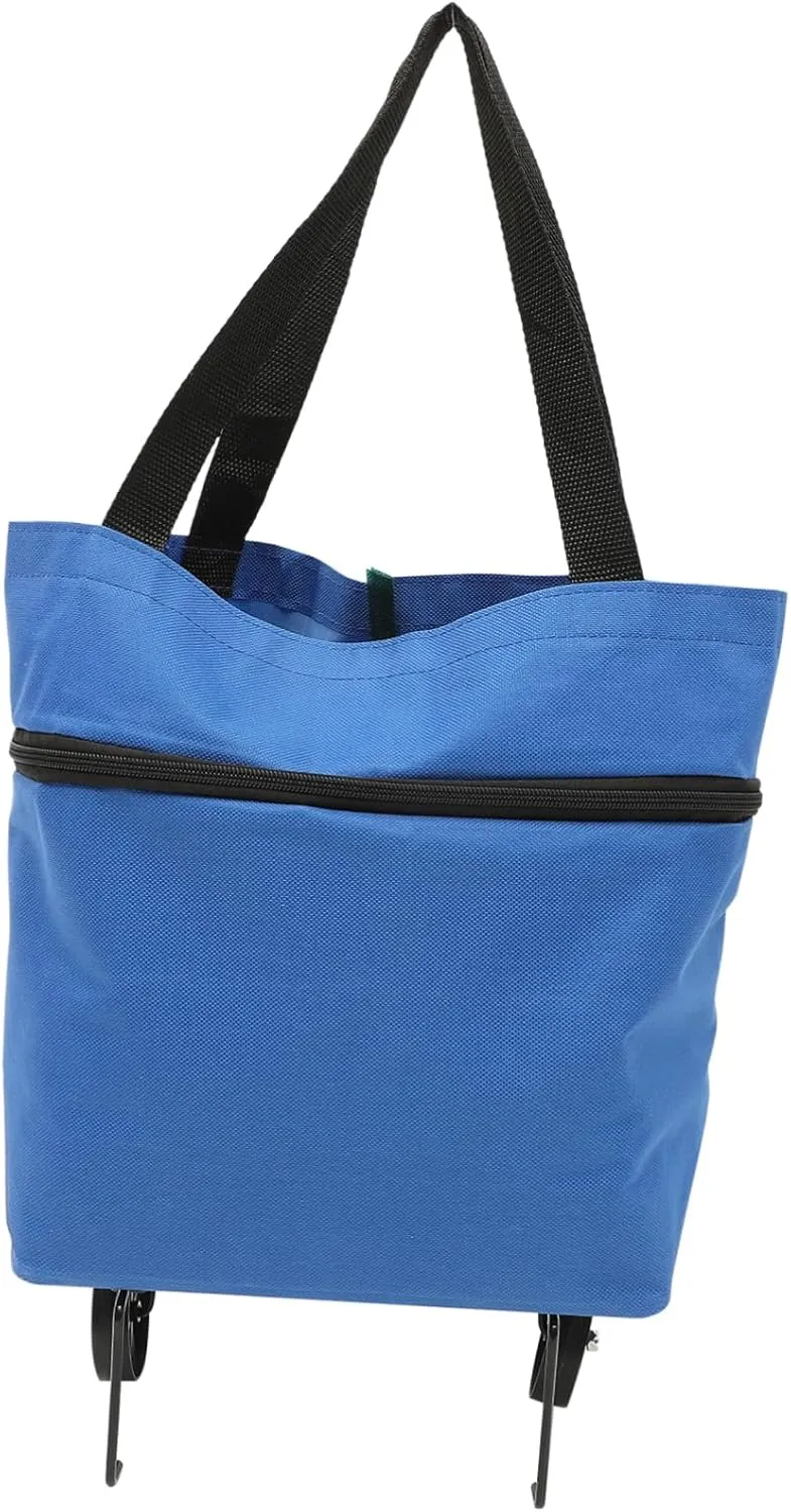 Collapsible Tey Bag with Shoulder Strap Storage Pouch for Outdoor Shopping Grocery Laundry Travel