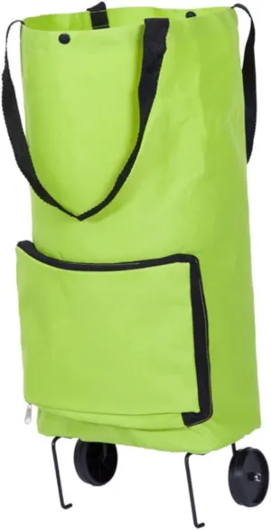 Collapsible Tugboat Shopping Cart 1pc Folding Shopping Cart Bag Oxford Cloth Grocery Tote Pulling Wheel Market Trolley 15kg Load