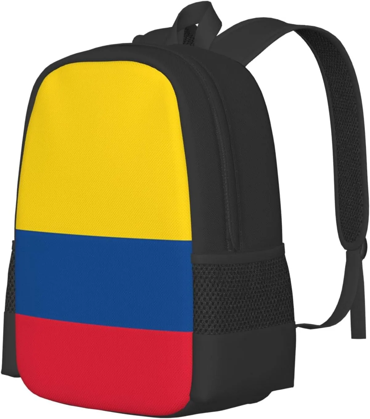Colombian Colombia Flag Casual Backpack Large Capacity Backpacks 15 Inch Laptop Back Pack Travel Rucksack Daypack Commuter Bags with Adjustable Strap for Camping