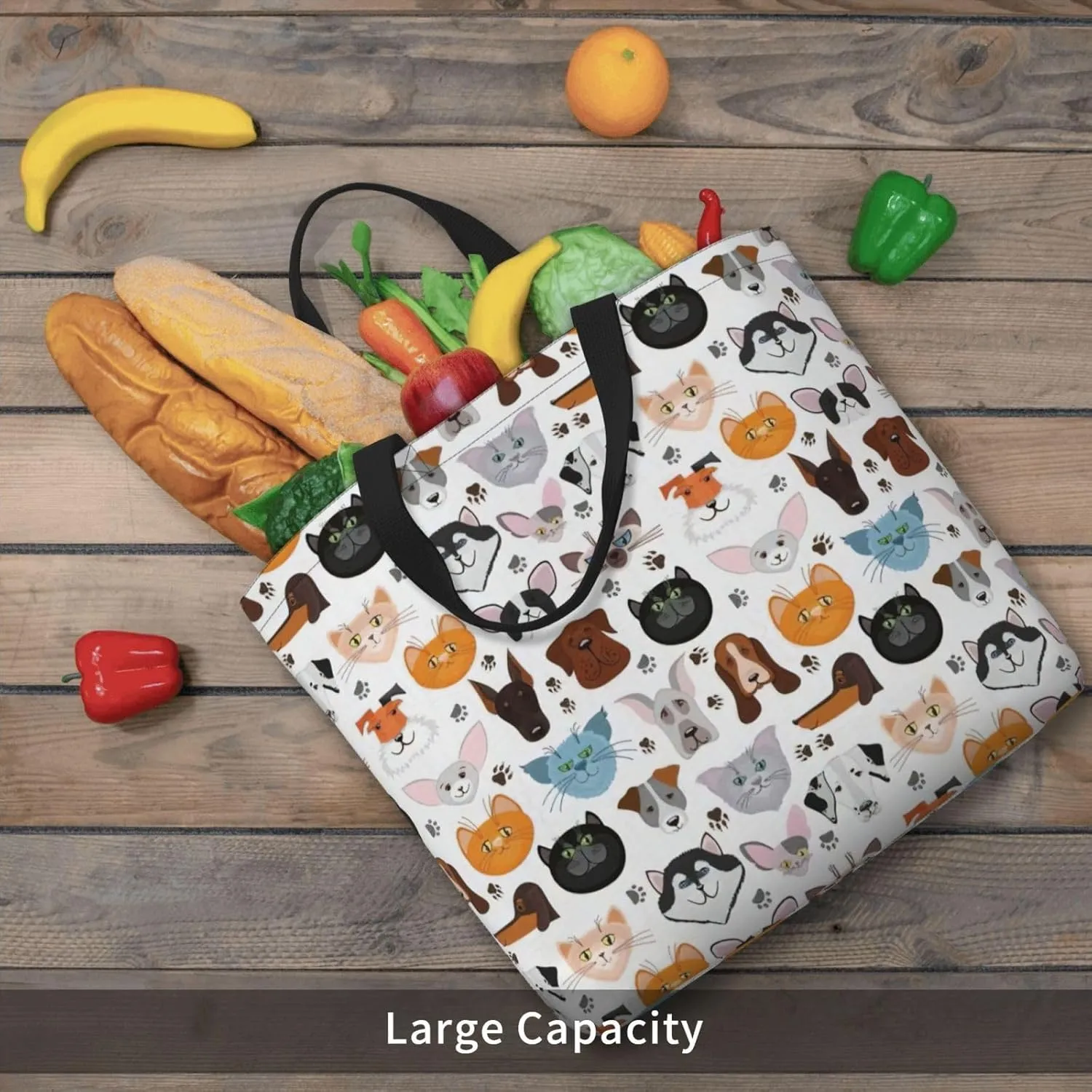 Colored Pineapple Print Tote Bag Casual Shoulder Bag Handbag Reusable Shopping Travel Bag Gifts For Women