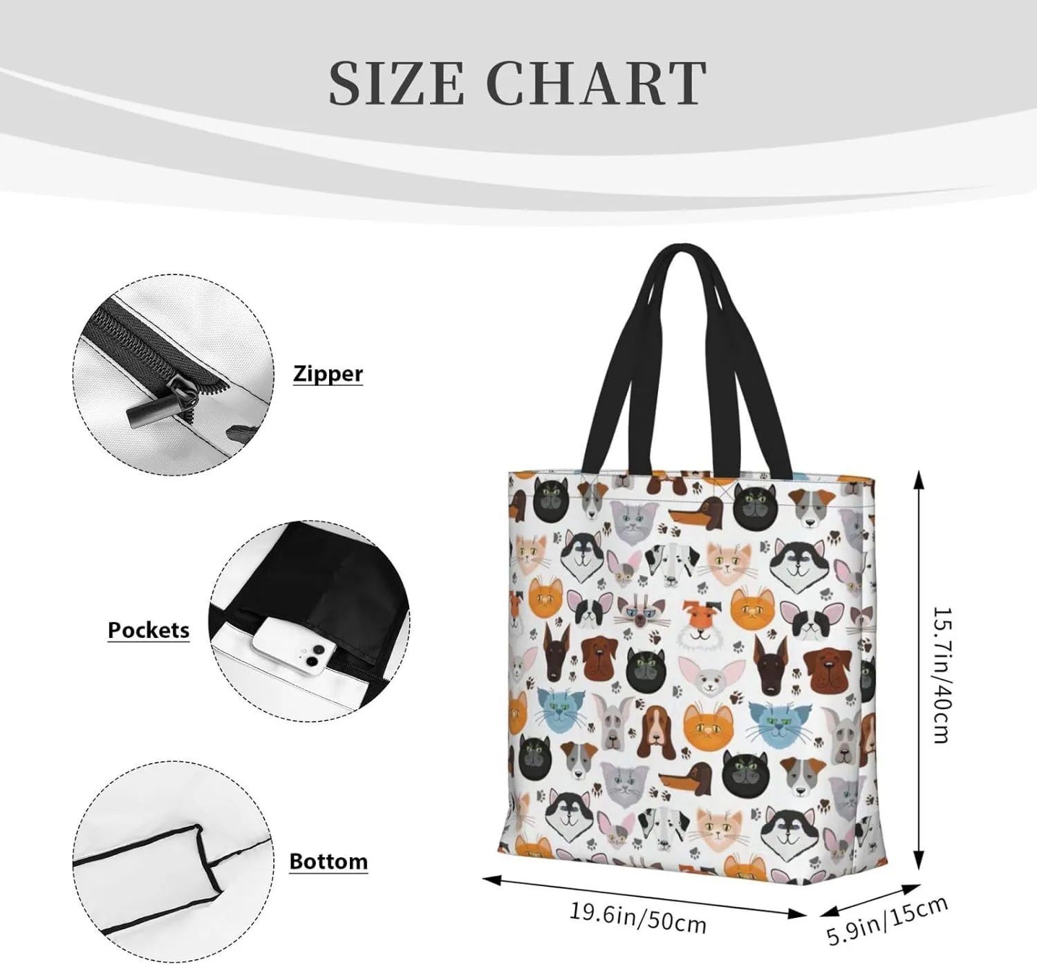 Colored Pineapple Print Tote Bag Casual Shoulder Bag Handbag Reusable Shopping Travel Bag Gifts For Women