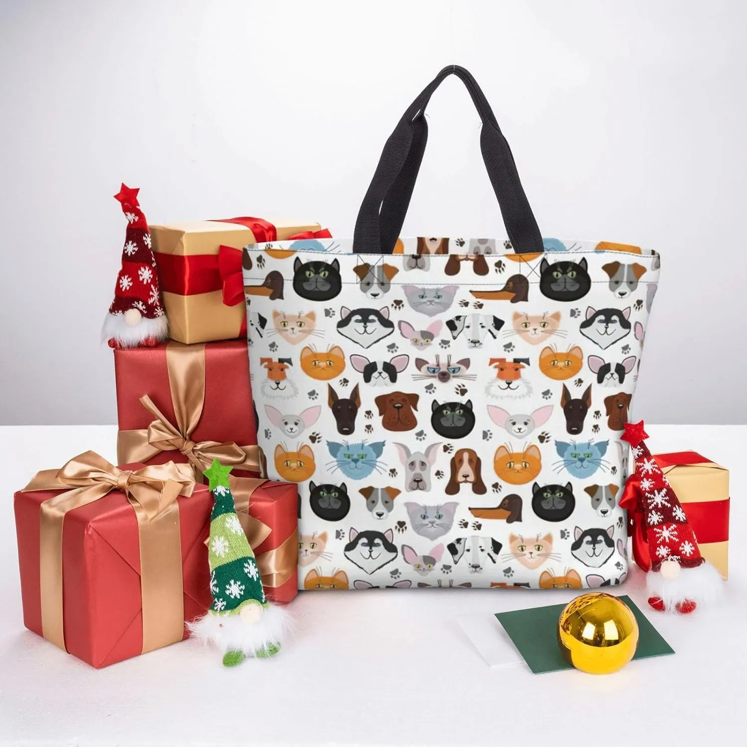 Colored Pineapple Print Tote Bag Casual Shoulder Bag Handbag Reusable Shopping Travel Bag Gifts For Women