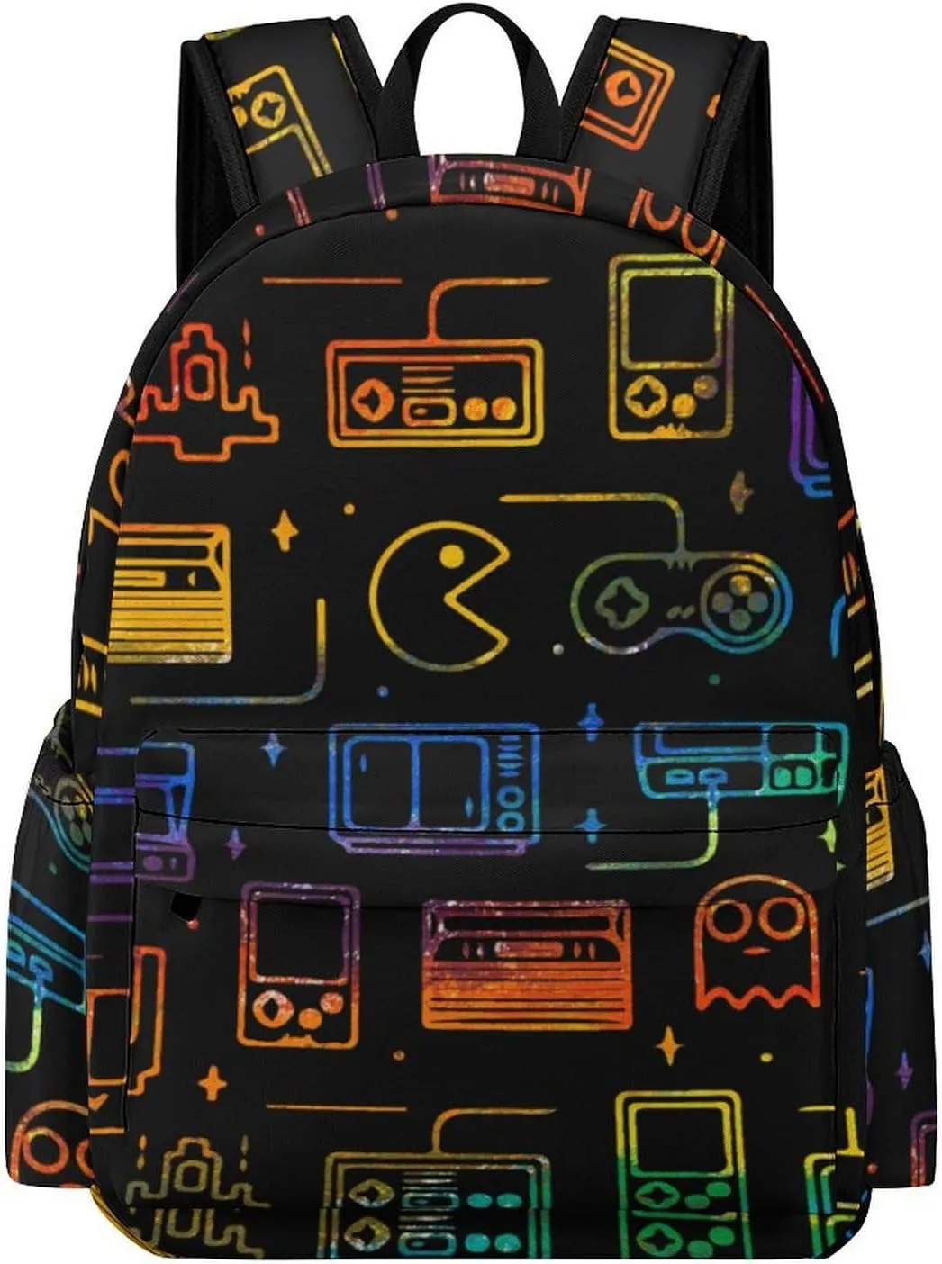 Colorful Game Video Gaming Casual Lightweight Large Capacity Travel Backpack Unisex