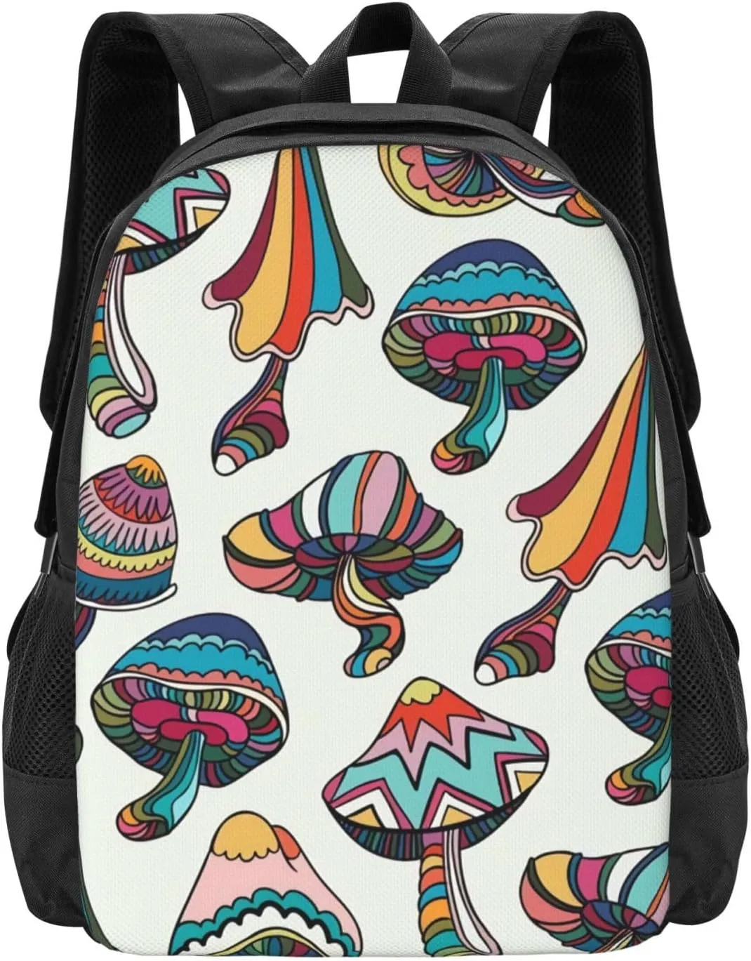 Colorful Mushrooms Lightweight Packable Backpack Travel Casual Large Capacity Daypack Foldable Backpack For Men Women