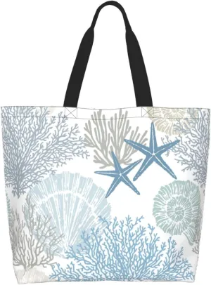 Colorful Unicorn Rainbow Tote Bag For Women, Large Shoulder Foldable Reusable Grocery Handbag For Shopping Picnic